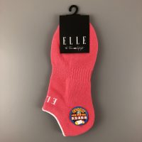 ELLE少女運動船型襪- 桃紅