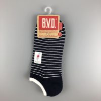 BVD條文毛巾底女踝襪- 丈